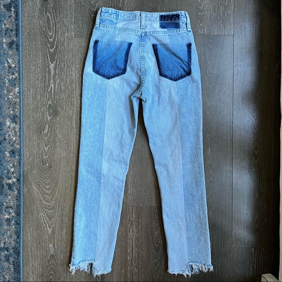 Ag Adriano Goldschmied Lt. Blue Size 24R Straight Leg - Picture 4 of 10